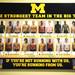 Before and after photos hang on the wall in the players lounge outside of the locker room at the Player Development Center during a tour on Tuesday. Melanie Maxwell I AnnArbor.com